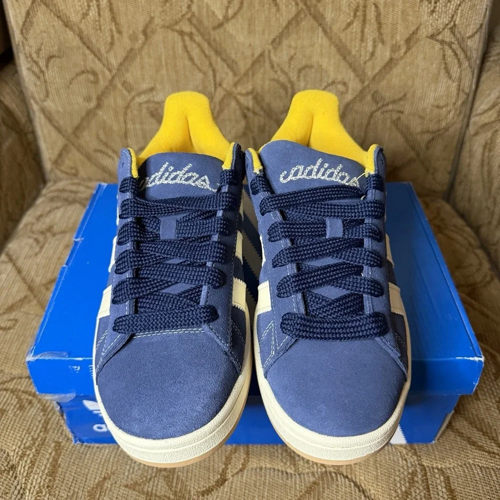 Mens Size 7 Adidas Campus 00s J Indigo Gold Casual Sneaker JS3540‎ NEW